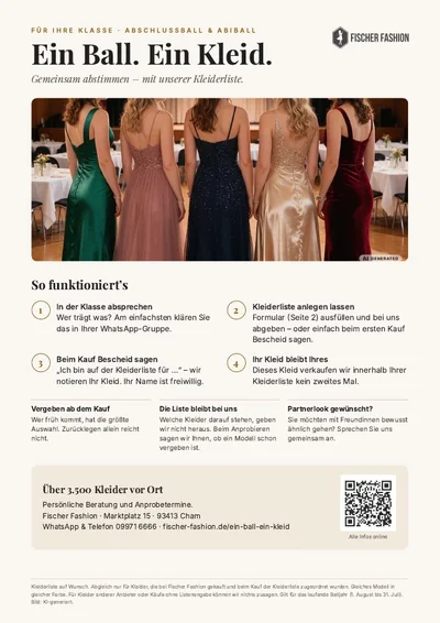 Vorschau der ersten Seite des Info-Blatts zur Kleiderliste