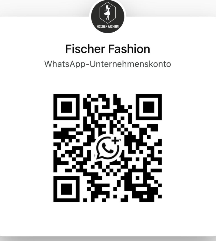 QR-Code zum WhatsApp-Unternehmenskonto von Fischer Fashion